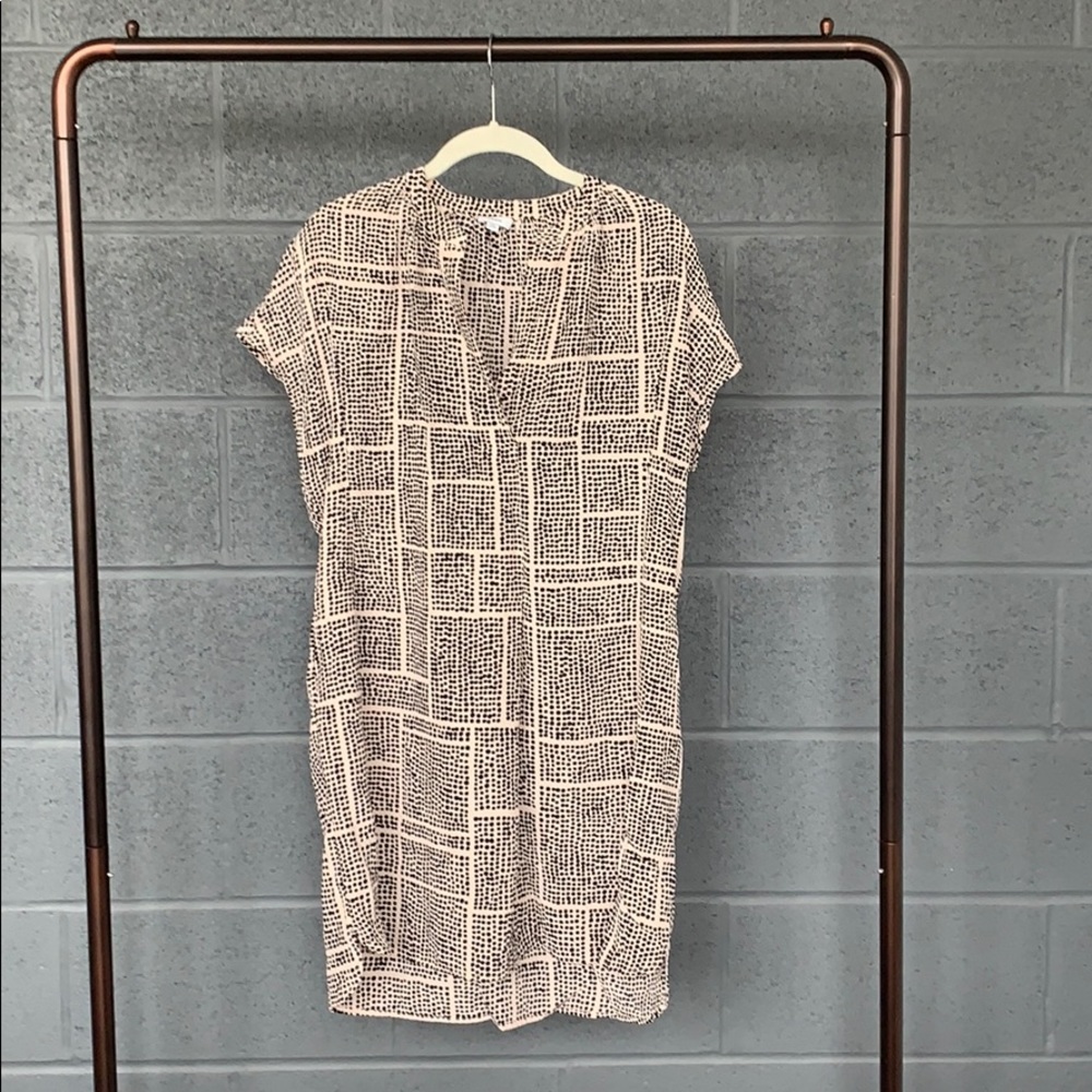 Vince Silk Dot Pattern Dress